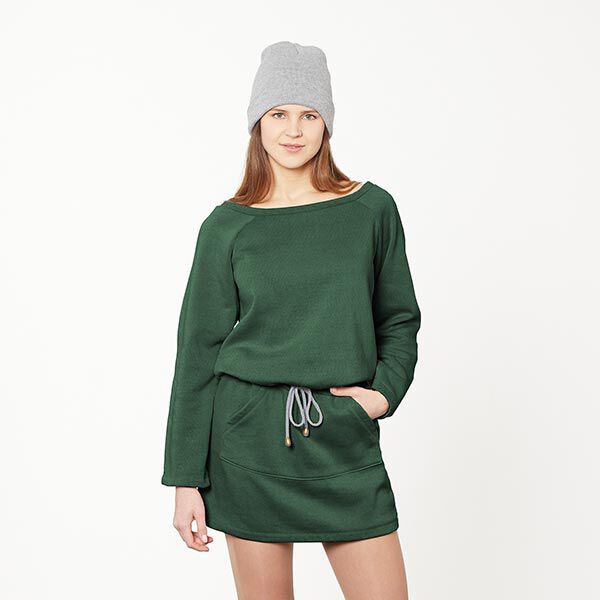 GOTS French Terry | Tula – dark green,  image number 5
