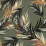 viscose fabric Stretch Palm Fronds – light khaki/terracotta,  thumbnail number 1