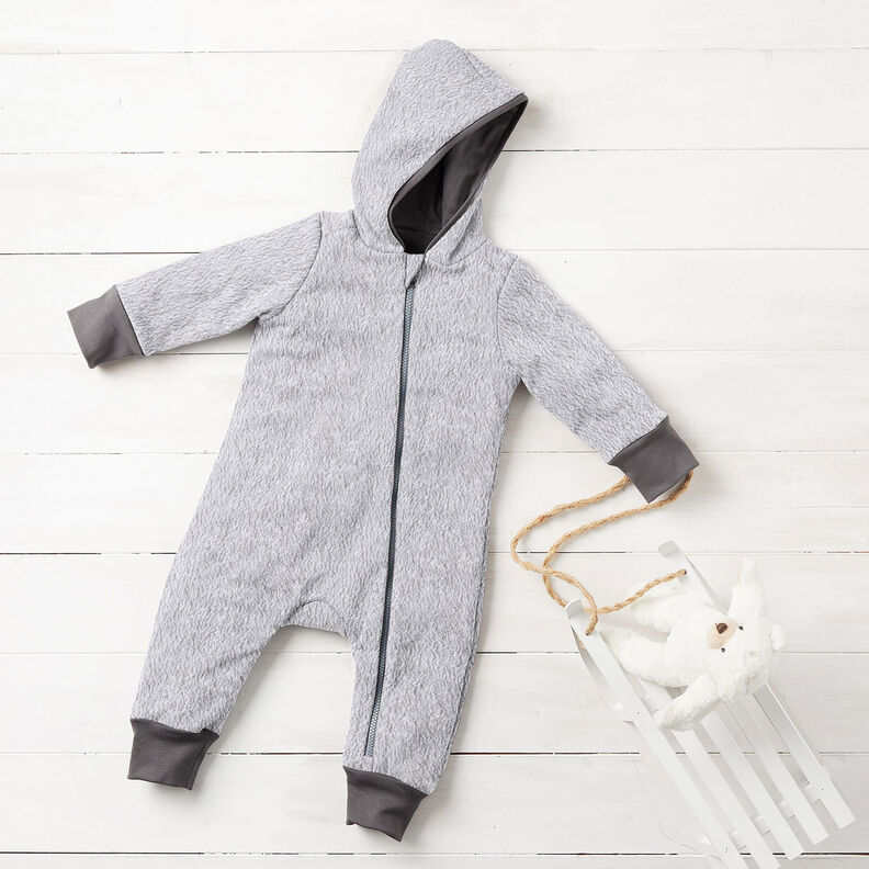 Plain sherpa Cotton Blend Plain – silver grey, image number 7