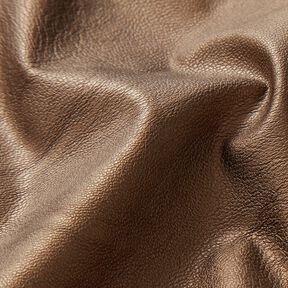Stretch Imitation Leather Metallic – cinnamon, 