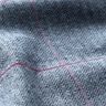 Coat fabric cotton mix herringbone and check – light blue/burgundy,  thumbnail number 3