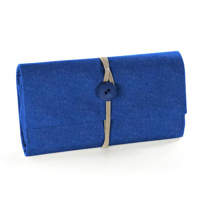 Felt 90 cm / 3 mm thick – royal blue,  image number 4