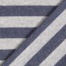 Jersey glitter horizontal stripes – light grey/navy blue,  thumbnail number 5