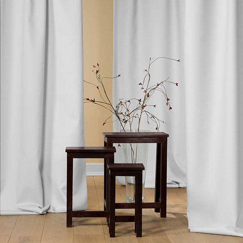 Blackout fabric Herringbone – white,  image number 6