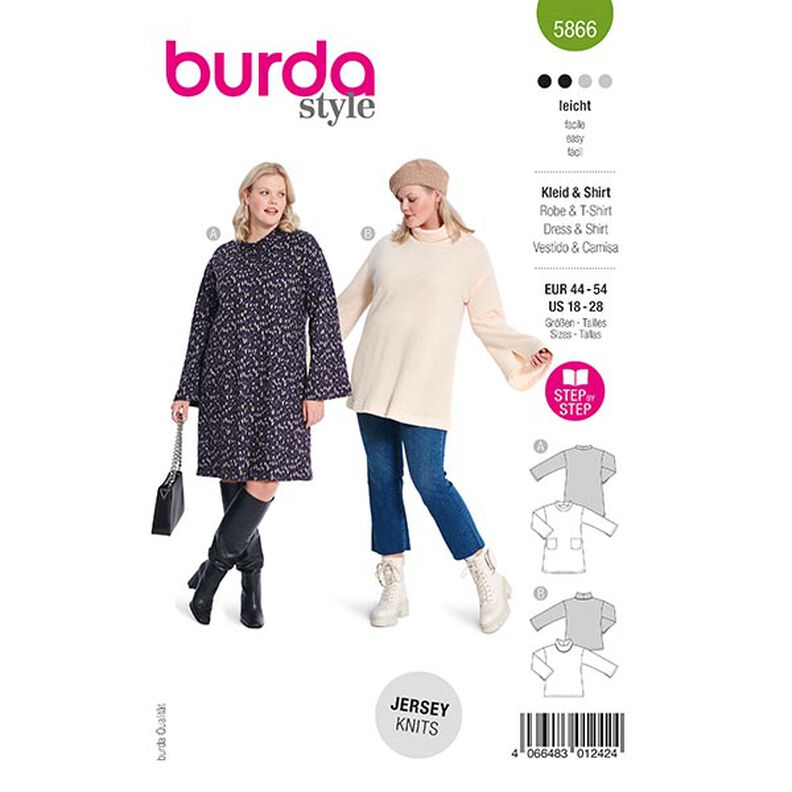 Plus-Size Dress / Shirt | Burda 5866 | 44-54,  image number 1