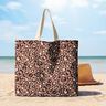 Decor Fabric Canvas Leopard polka dots – cinnamon/black,  thumbnail number 7