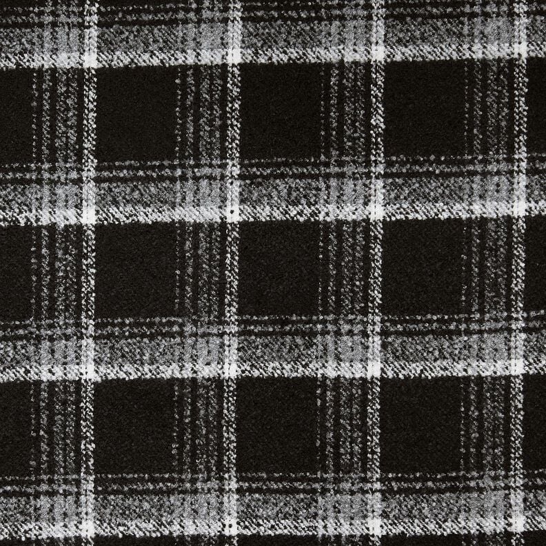 Coat Fabric Boulcé check – black/white, image number 1