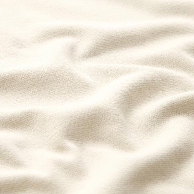Brushed Sweatshirt Fabric plain Lurex – offwhite/gold,  image number 3