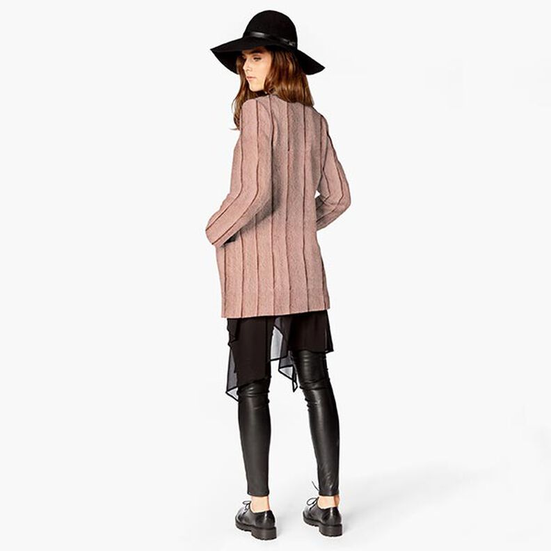 Faux Fur Stripes – dusky pink,  image number 5