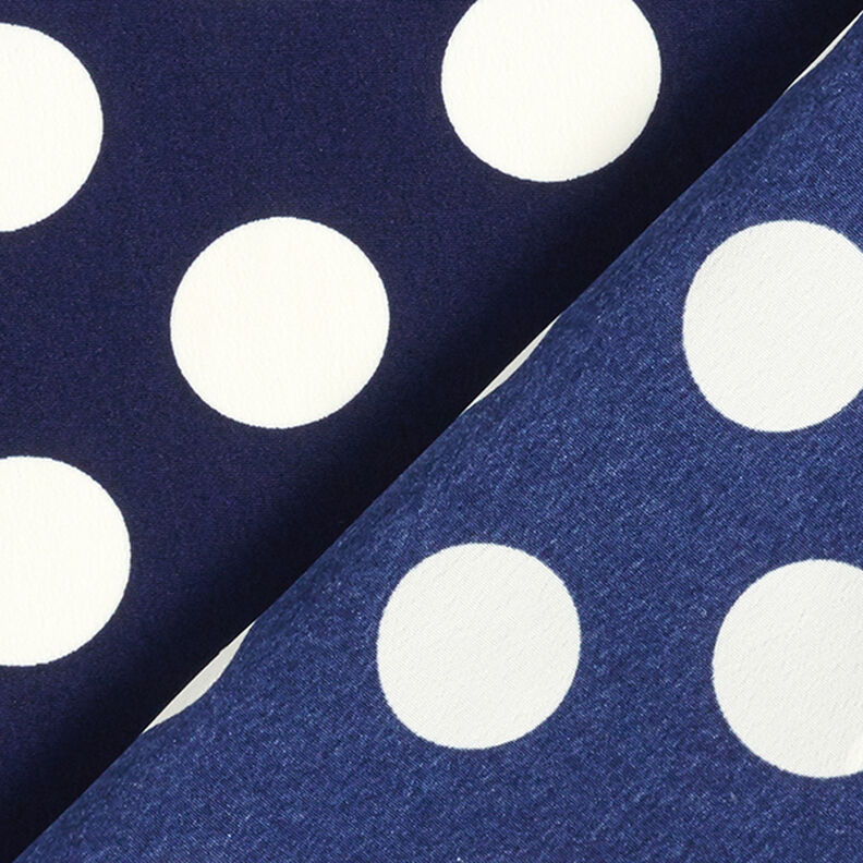 Crepe Weave polka dots [2.5 cm] – navy blue,  image number 4