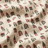 Decor Fabric Half Panama Winter Village – natural/dark pine,  thumbnail number 2