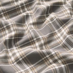 Cotton Flannel checked – grey/white, 