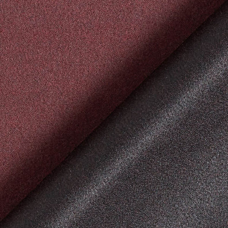 Plain Velours Coating Fabric – merlot,  image number 3