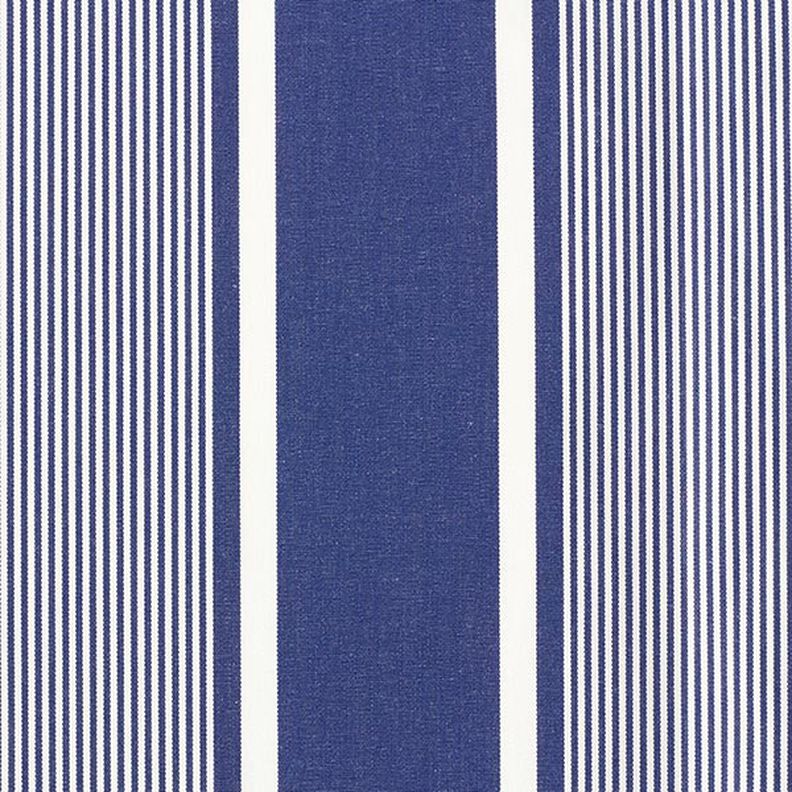 Outdoor Fabric Canvas Stripes – navy blue/white,  image number 1
