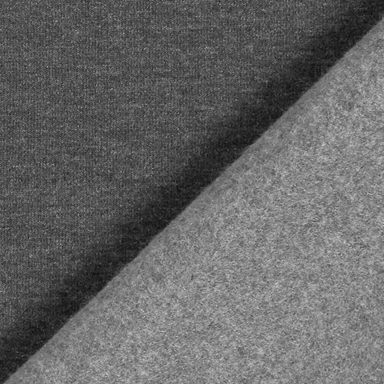 Light Cotton Sweatshirt Fabric Mottled – anthracite,  image number 5