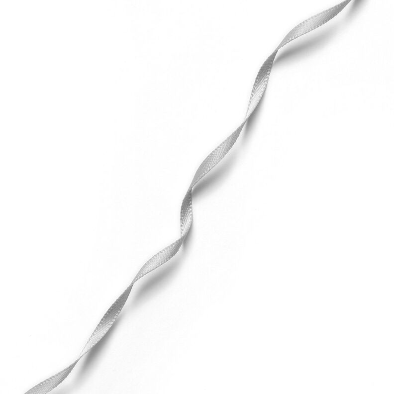 Satin Ribbon [3 mm] – light grey,  image number 2