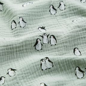 Double Gauze/Muslin happy penguins – reed, 