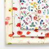 Decor Fabric Half Panama poppies – white/red,  thumbnail number 5