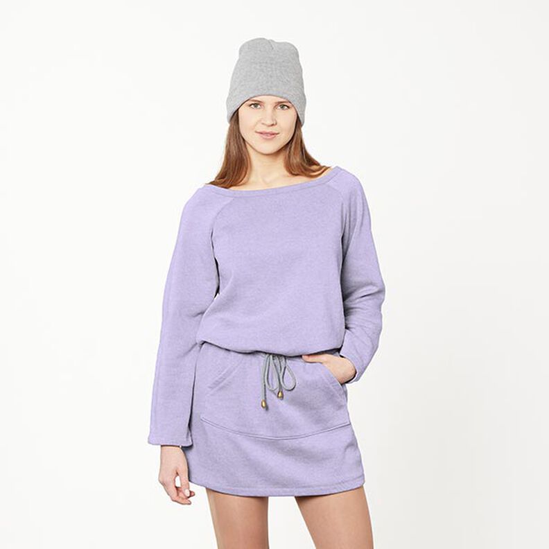 Brushed Sweatshirt Fabric – mauve,  image number 7