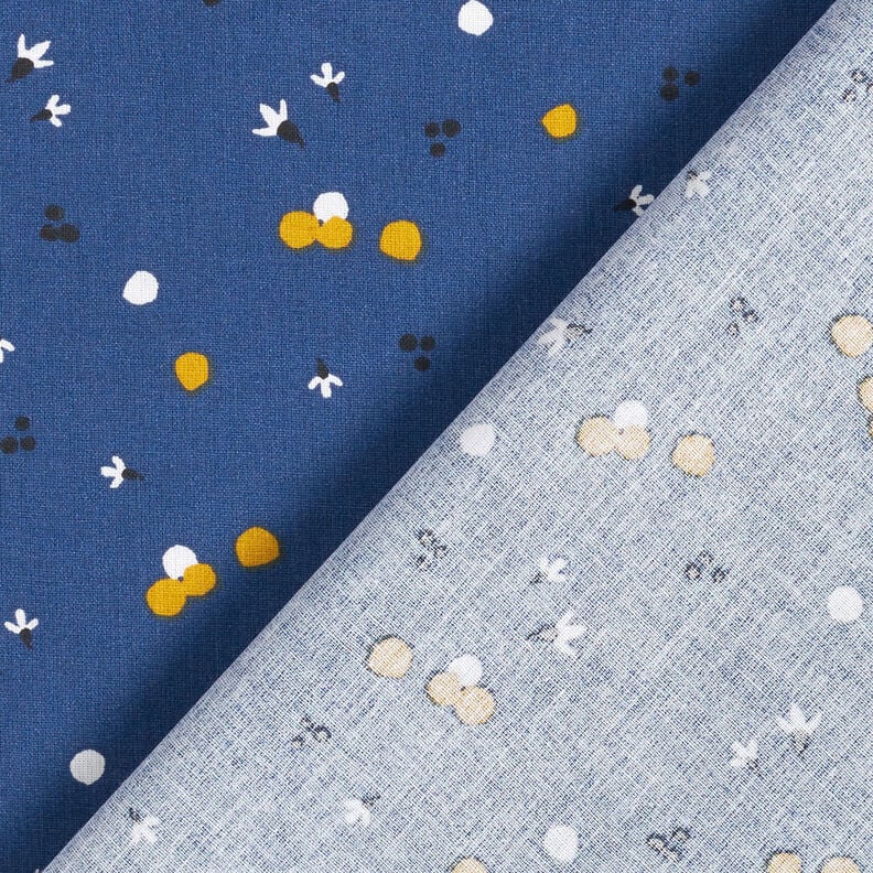 Cotton Cretonne Coloured dots – navy blue,  image number 4
