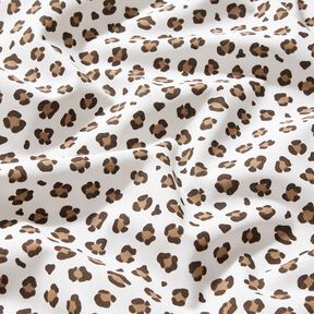 Cotton Poplin Leopard Print – ivory/fawn, 