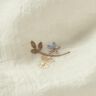Crinkle voile floral embroidery – offwhite/light brown,  thumbnail number 2
