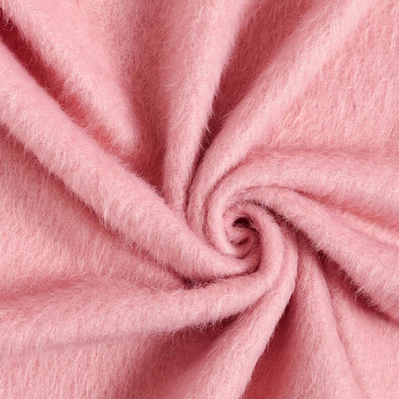 Plain Fluffy Coating Fabric – dusky pink,  image number 1