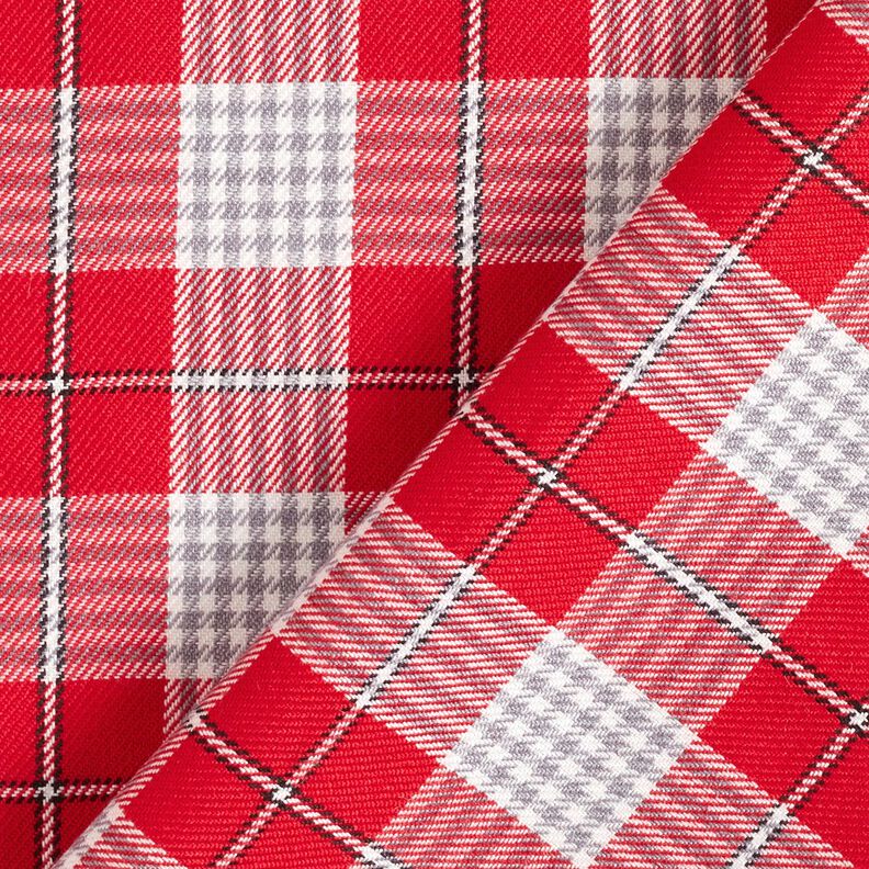Viscose mix Prince of Wales check – chili, image number 4