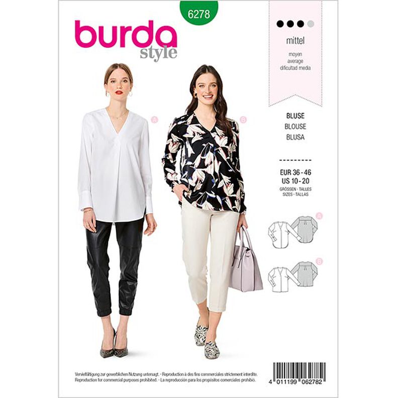 Blouse, Burda 6278 | 36-46,  image number 1