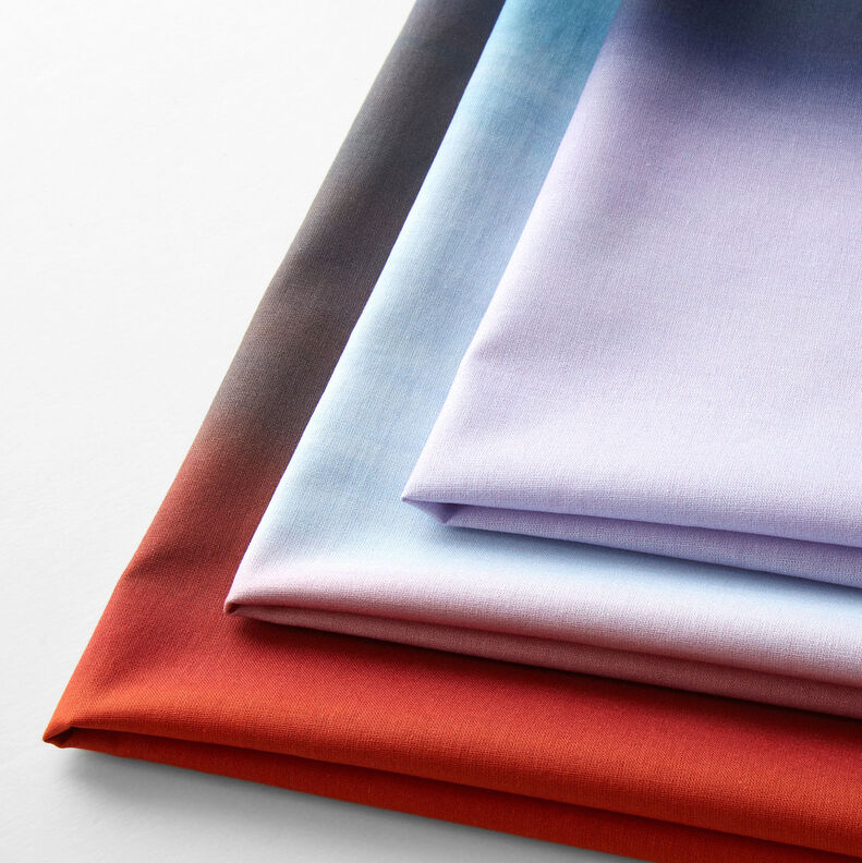 GOTS Cotton Batiste gradient sunset | TCC x LOOKS by Wolfgang Joop – orange/slate grey | Remnant 70cm,  image number 7