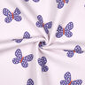 Brushed Sweatshirt Fabric Big Butterflies | Poppy Fabrics – pastel mauve/blue lilac,  thumbnail number 3