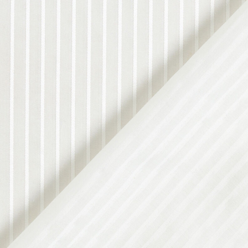 Satin stripes voile silk blend – white,  image number 6
