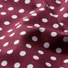 Cotton Poplin Polka dots – burgundy/white,  thumbnail number 2