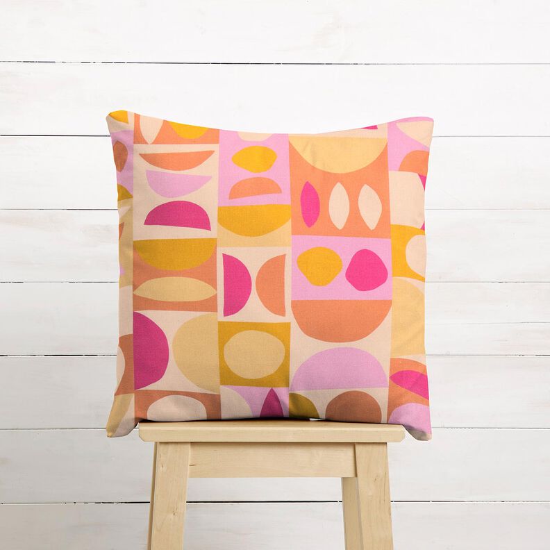 Decor Fabric Half Panama colorful variations – light yellow/pastel violet, image number 10