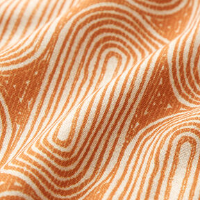 Decor Fabric Half Panama Arches – terracotta/natural, 