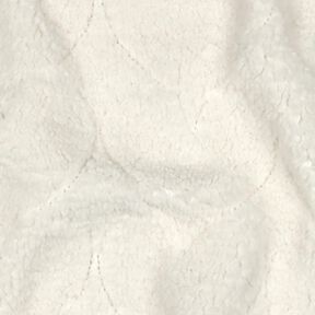 Faux Fur Heart Pattern | Poppy Fabrics – offwhite, 