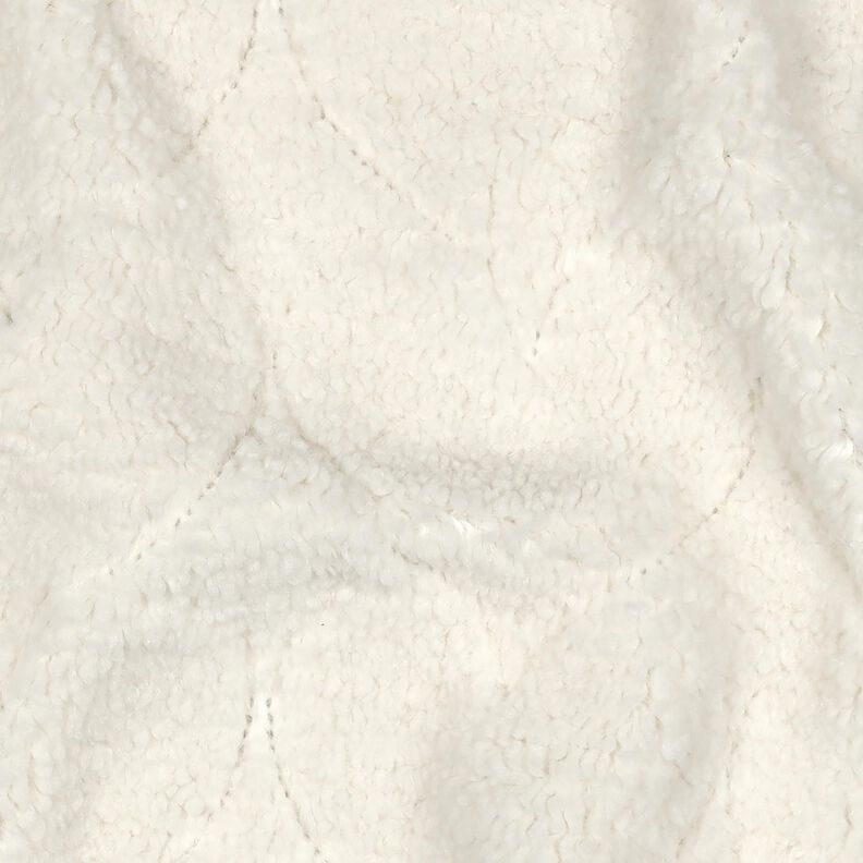 Faux Fur Heart Pattern | Poppy Fabrics – offwhite, image number 2