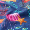 Decor Fabric Half Panama colorful underwater world – navy blue/turquoise,  thumbnail number 2