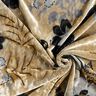 Crushed Velvet antique flowers – blue grey/black,  thumbnail number 3