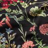 Decor Fabric Tapestry Fabric flower meadow – black,  thumbnail number 2
