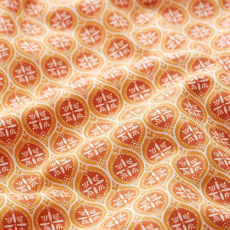 Cotton Cretonne Tile Ornaments – orange,  image number 2