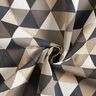 Decor Fabric Half Panama Triangles – beige/grey,  thumbnail number 3