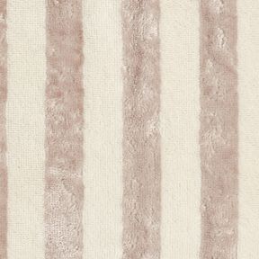 Towelling Fabric Bamboo Block Stripes – almond/light taupe, 