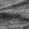 Shirt fabric flowers – grey/black,  thumbnail number 2
