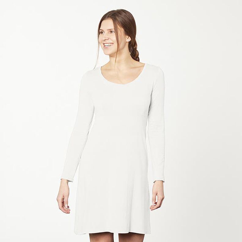 Bamboo Viscose Jersey Plain – offwhite,  image number 7