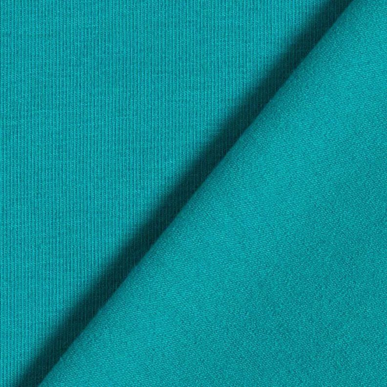 Plain Medium Cotton Jersey – petrol,  image number 3