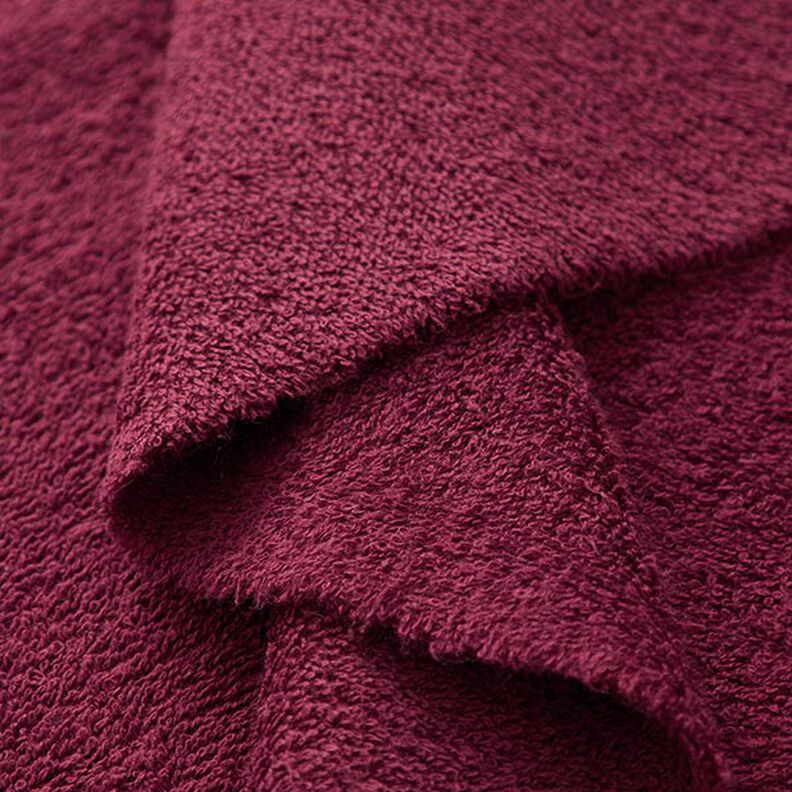 Towelling Fabric – burgundy,  image number 4