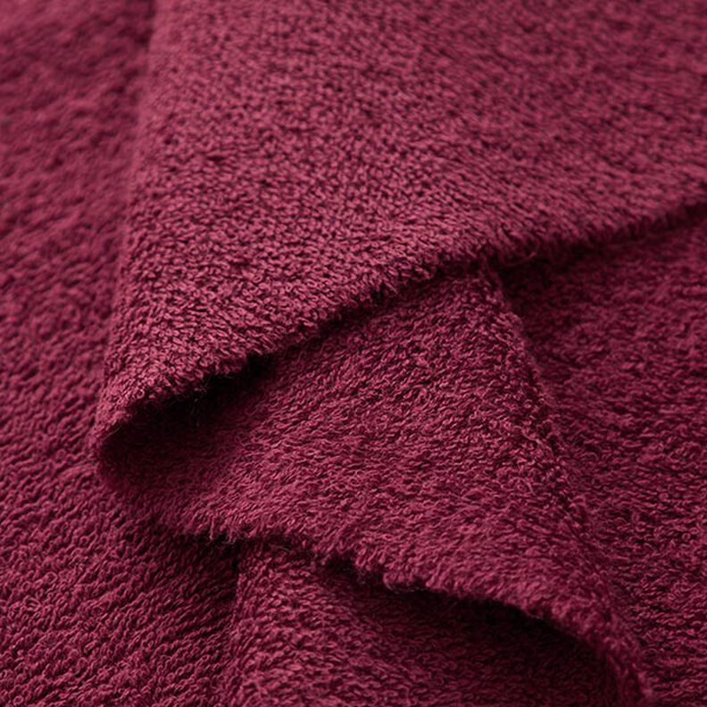 Towelling Fabric – burgundy,  image number 4