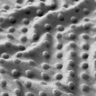 Cosy Fleece Embossed Dots – grey, 