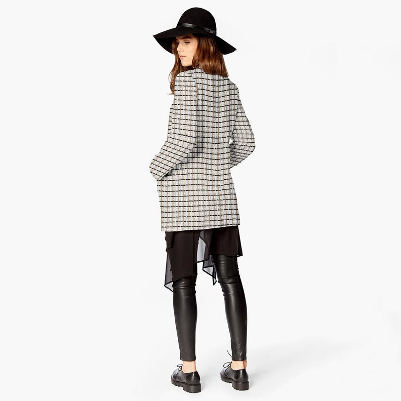 Checked chunky bouclé – white/beige,  image number 5